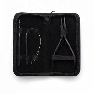 Kit Profesional de Alicates para Extensiones de Cabello Obexa de Acero Inoxidable de Grado Quirúrgico, Juego de Herramientas para Micro Anillos con Estuche para Uso Comercial - Product Image 1