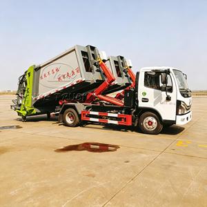 Promotion : Camion benne à benne basculante Dongfeng 4x2 avec bac à déchets amovible à compression hydraulique et chargeur de conteneurs - Product Image 6