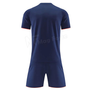 Maillots d'entraînement de football personnalisés à séchage rapide, respirants, anti-humidité, 100% polyester, pour hommes, uniformes de football, tenue courte - Product Image 2