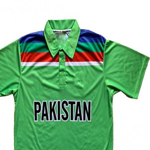 Venta al por mayor de fábrica, uniforme de cricket 2025, uniforme de cricket de sublimación personalizado para hombres, camisetas de media manga - Product Image 2