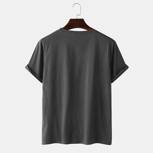 Wholesale Custom Men's T-Shirt | 100% Organic Cotton Polyester Lightweight Round Neck Ringer Tee OEM Manufacturer - Product Image 3