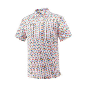 Camiseta de Golf Personalizada de Algodón y Poliéster para Hombre, con Logotipo Bordado, Manga Corta, Informal, de Secado Rápido - Product Image 1