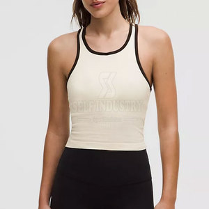 Pakistán hizo diseño único mujeres Yoga Crop Top uso al aire libre venta al por mayor mujeres sin costuras Yoga Crop Top - Product Image 1