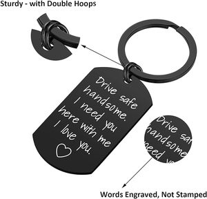 Fábrica al por mayor <span class=keywords><strong>novio</strong></span> conducción seguridad llavero personalizado llavero <span class=keywords><strong>cumpleaños</strong></span> San Valentín regalo para el marido de su <span class=keywords><strong>novio</strong></span> - Product Image 3