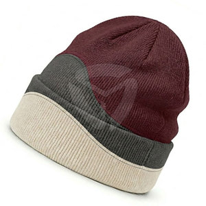 Bonnet moderne en tissu jacquard extensible doux, style streetwear tendance, idéal pour le froid et les activités de plein air - Product Image 2