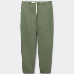 Pantaloni in <span class=keywords><strong>lino</strong></span> e cotone pantaloni con coulisse per <span class=keywords><strong>uomo</strong></span> pantaloni in tessuto su misura Casual <span class=keywords><strong>da</strong></span> <span class=keywords><strong>uomo</strong></span> tasche pantaloni sostenibili vestiti <span class=keywords><strong>da</strong></span> <span class=keywords><strong>uomo</strong></span> - Product Image 2