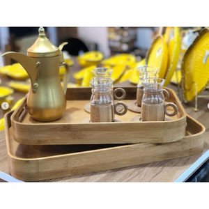 Feuille Élégant Designer Plateau En Bois Maison Table Décor Alimentaire Plateau De Service Vaisselle Décoratif Plateaux De Service Alimentaire - Product Image 2