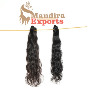 Extensiones de Cabello Humano Virgen Natural Ondulado de Doble Trama, con Cutícula Alineada, Color Negro, Estilos Temple Vietnamita, Para Exportación - Product Image 5