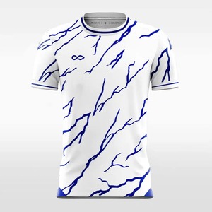 แห้งเร็วสีตัดกัน 3D พิมพ์เสื้อยืดฟุตบอลระบายอากาศผู้ชายแห้งเร็วเสื้อยืดแบดมินตันวิ่งเสื้อยืดชุดทีม - Product Image 3