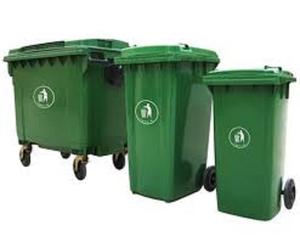 High Quality Wholesale 240 Liter Green Outdoor <b>Plastic</b> Open Top Wheeled Dustbin - Product Image 1