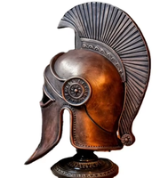 Casque médiéval gravé en acier inoxydable, inspiré du roi Léonidas, pour costume de guerrier grec ou romain, pour homme, inspiré du film 300.