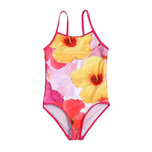 Bañador de una pieza para niñas, traje de baño sin mangas, a la venta - Product Image 1