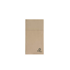 Serviettes de table de poche Kanguro Point-à-Point Eco Nature 48x48cm – Lot de 360 pièces B2B - Product Image 1