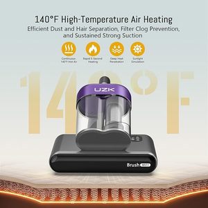 Potente Aspirapolvere Portatile 16Kpa con Luce UV-C, Doppio Contenitore per Polvere ad Alta Temperatura per Pulizia di Materassi e Letti - Product Image 4