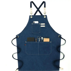 Tablier de cuisson Barista dos croisé en toile Design personnalisé - Product Image 2