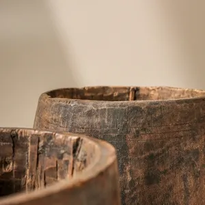 ชามไม้สักทรงกลมขนาด 8 นิ้ว สไตล์วินเทจ สำหรับงานแต่งงาน ผิวขัดเงา น้ำหนัก 2.5 กก. บรรจุกล่อง ผลิตในอินเดีย 1 ชิ้น งานฝีมือ Kamal Art Craft - Product Image 2