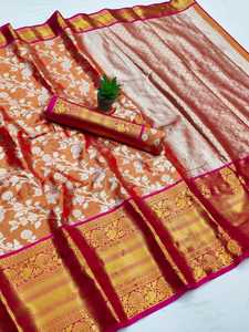 MAGALYA PATTU ที่พิเศษมากกับ MEENA ทอผ้าสารีและสัญญา KANCHI BOADER รวยและ SAREES ดูพระราช - Product Image 6