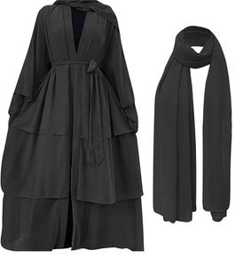 Mujeres musulmanas Abaya Último diseño Ropa islámica Señoras Abaya transpirable mujeres con estilo Abaya - Product Image 3