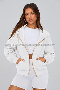 Sudadera con capucha de camuflaje con cremallera de moda para mujer con patrón de hoja de arce Sudadera de lana sólida bordada con diseño de gran tamaño - Product Image 5