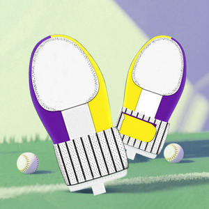 <b>Top</b> Selling Leather/<b>Neoprene</b> Softball Sliding Mitt Custom Color Logo Lightweight Durable for Baseball Softball Protection - Product Image 2