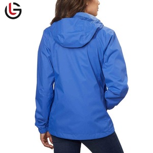 Chaqueta Softshell tejida con cremallera completa para mujer, chaqueta ligera con capucha, chaqueta de color sólido de talla grande para mujer - Product Image 2