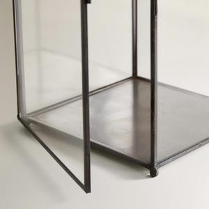 Europeo rústico nórdico inspirado moderno hogar boda decoraciones vidrio transparente Navidad linternas latón Metal hierro candelabros - Product Image 4