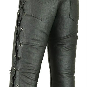 Pantalones de Cuero Genuino 100% Hechos a Medida para Motociclistas, Diseño de Logotipo Personalizado, Marca GLOBAL EDGE, Alta Calidad al por Mayor - Product Image 1