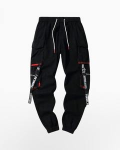 Ropa de calle Pantalones Hip Hop Joggers Pantalones con bolsillos laterales Pantalones de moda Pantalones Cargo masculinos Ropa tecnológica para hombres Pantalones lavados - Product Image 2