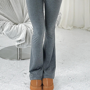 Leggings pour femmes, leggings de sport avec contrôle du ventre, leggings de yoga à coupe bootcut, pantalon de yoga à taille élastique, pantalon évasé - Product Image 3