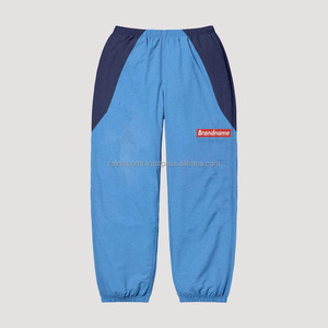 Custom Logo <b>Nylon</b> Windbreaker Joggers Pants Set Fashionable 100% <b>Nylon</b> Windbreaker washed men's pants - Product Image 3