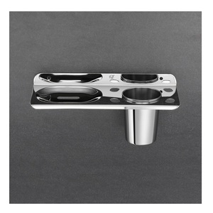 <b>Tooth</b> <b>Brush</b> <b>Holder</b> Multipurpose Stand Tumbler for Bathroom Accessories Stainless Steel - Product Image 1