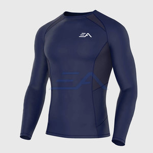 Conjunto de Trajes de Compresión Personalizados para Otoño, Cintura Elástica, Secado Rápido, Ecológicos, Transpirables, Spandex/Poliéster en Contraste - Product Image 3