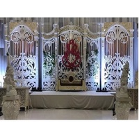 Panneau de porte de coulisses en fibre de scène de mariage de rêve élégant grands cadres de toile de fond de mariage décor impressionnant mariage de scène arrière en fibre