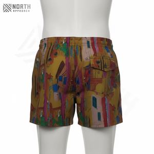Pantalones Cortos de Playa para Hombre 2025, Estampados de Moda, de Secado Rápido, de Lona, Poliéster/Algodón, Holgados, Casuales, para Deportes Acuáticos al Aire Libre, de Verano - Product Image 4