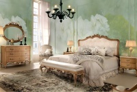 Juego de Dormitorio de Madera de Teca Maciza de Estilo Europeo Tradicional de Lujo, Cama King Size Clásica Tallada a Mano, Ecológica y Duradera, 2 Mesitas de Noche