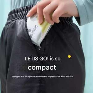 Imperméable de randonnée pliable et jetable pour enfants, en PE, imperméable, coupe-vent, respirant, portable, pour les jours de pluie en plein air - Product Image 5