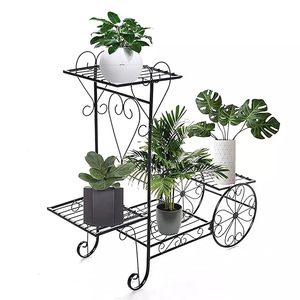 Vente chaude Fer Fleur Rack Affichage Plante Stand Décoratif Fer Métal Plante Stand Jardin Balcon En Haute Qualité - Product Image 4