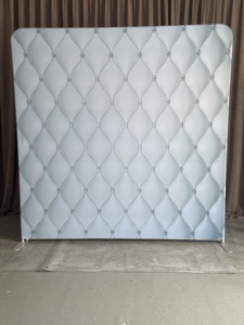 Custom 8x8ft Photo Booth Backdrop Stands funda de almohada roja cubierta de pantalla de tela de tensión - Product Image 4