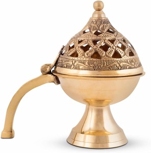 Quemador de Incienso de Mármol Natural, Portavelas con Inserto de Metal, Difusor de Piedra Hecho a Mano, Quemador de Velas para Decoración del Hogar y Meditación - Product Image 3