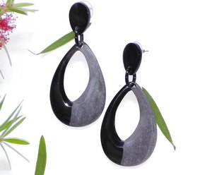Boucle d'oreille en corne de buffle d'eau/boucle d'oreille bijoux/boucle d'oreille en corne en vrac pour taille personnalisée prix bon marché avec vente - Product Image 6