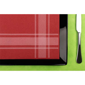 Burgundy 40x40cm Kitchen Print Napkins Air Soft Dry-<b>Tissue</b> B2B - Product Image 2