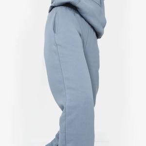 Nuevo logotipo personalizado/colores pantalones de chándal Jogger y Sudadera con capucha Set Heavyweight Fleece Cloud color azul chándales para hombres - Product Image 3