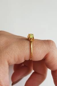 14K Solid <b>Gold</b> Natural Three <b>Opal</b> Luxury Victorian Prong Set <b>Ring</b> Unisex Wedding & Anniversary Gift - Product Image 3