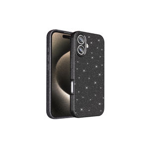 Coque de luxe en silicone mince style coton NXXA avec protection de l'appareil photo et paillettes argentées pour iPhone 14 Plus - Product Image 2