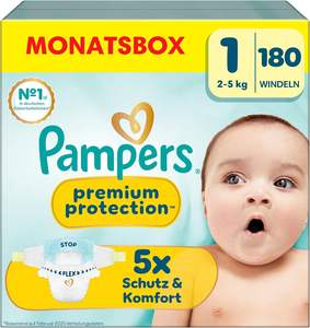 Pañales Pampers para Bebé, Talla 1 (2–5 kg), Protección Premium, para Recién Nacidos, Comodidad y Protección para Piel Sensible, Paquete de 180 - Product Image 3