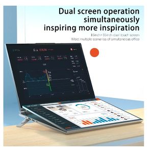 Ordinateur portable à double écran tactile <span class=keywords><strong>CRELANDER</strong></span> 16 pouces Intel I5i7 12e génération 12 cœurs Grand écran IPS 16 Go de RAM M2 SSD Win 11 Ordinateur portable Intel - Product Image 2