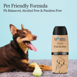 OEM/ODM 4-in-1 Calming Pet Shampoo for Dogs Cleans Conditions Detangles with Lavender Chamomile Private Label at Wholesale Price - Product Image 3