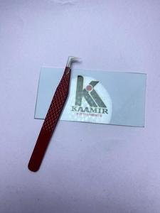 Pinzas de Pestañas Profesionales de Acero Inoxidable de Alta Precisión en Forma de L, Función Antimagnética, Mega Volumen, Aplicación de Pestañas Premium - Product Image 3