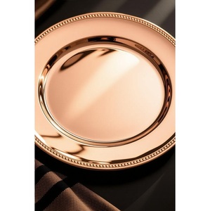Eco-Friendly Stainless Steel Charger Plate Silver Finish Golden Shine Transforming Ordinary <b>Tables</b> Extraordinary Dining - Product Image 6