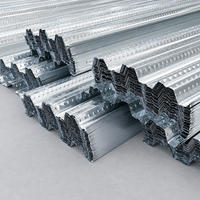 Tôle de plancher en acier galvanisé de type ouvert YX51 305 915 pour la construction de dalles de béton à usage intensif